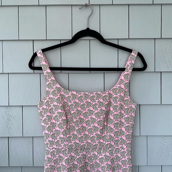 J. Crew Dresses & Skirts - J.Crew Parasol Umbrella Print Pink Jacquard Tank Sheath Mini Dress Size 4 NWT